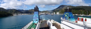 Vista de Picton desde el ferry