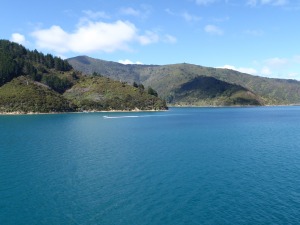 Vista de los fiordos desde el ferry