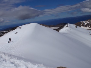Vistas desde la cima del Tongariro