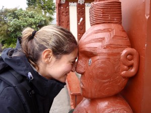 Saludo maorí. Rotorua